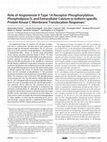 Research paper thumbnail of Role of Angiotensin II Type 1A Receptor Phosphorylation, Phospholipase D, and Extracellular Calcium in Isoform-specific Protein Kinase C Membrane Translocation Responses