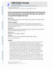 Research paper thumbnail of Factors Associated with Unprotected Receptive Anal Intercourse with Internal Ejaculation Among Men Who Have Sex with Men in a Large Internet Sample from Asia