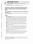 Research paper thumbnail of Associations of Objective and Perceived Neighborhood Ethnic Density on Hazardous Alcohol Use among Latinx Emerging Adults