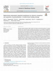 Research paper thumbnail of Bidirectional molecularly imprinted membranes for selective recognition and separation of pyrimethamine: A double-faced loading strategy