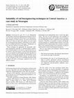 Research paper thumbnail of Suitability of soil bioengineering in Central America