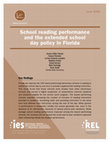 Research paper thumbnail of School reading performance and the extended school day policy in Florida