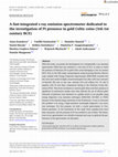 Research paper thumbnail of A fast-integrated x-ray emission spectrometer dedicated to the investigation of Pt presence in gold Celtic coins (3rd-1st century BCE