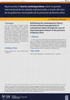 Research paper thumbnail of Rethinking the contemporary theory of international management of subnational states through the case of municipal governments in the province of Buenos Aires