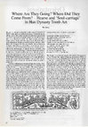 Research paper thumbnail of Where are they going ? Where did they come from ? : Hearse and 'soul-carriage' in Han dynasty tomb art