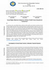 Research paper thumbnail of Sosyal Bilgiler Öğretmen Adaylarının Afetlere Yönelik Tutum Düzeylerinin İncelenmesi - Investigation of Social Study Teacher's Attitudes Towards Disasters