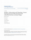 Research paper thumbnail of Module 1: Meteorology and Climatology - Project: Training educators for the development of educational activities on climate change