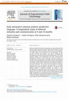 Research paper thumbnail of Early declarative memory predicts productive language: A longitudinal study of deferred imitation and communication at 9 and 16months