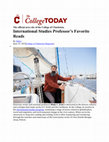 Research paper thumbnail of "International Studies Professor’s Favorite Reads," The College Today, June 29, 2023.