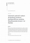 Research paper thumbnail of Islamski pokreti nakon Arapskog proleća: komparativna analiza Muslimanske braće i el Nahde/Islamic Movements after the Arab Spring: A Comparative Analysis of the Muslim Brotherhood and al-Nahda