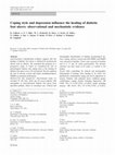 Research paper thumbnail of Coping style and depression influence the healing of diabetic foot ulcers: observational and mechanistic evidence