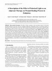 Research paper thumbnail of The effect of polarized light on wound healing