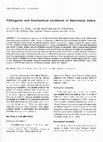 Research paper thumbnail of Pathogenic and biochemical variations in Neovossia indica