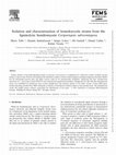 Research paper thumbnail of Isolation and characterization of homokaryotic strains from the ligninolytic basidiomycete Ceriporiopsis subvermispora