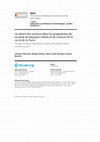 Research paper thumbnail of La nature des sciences dans les programmes de seconde de physique-chimie et de sciences de la vie et de la Terre