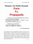 Research paper thumbnail of Polygamy: Not Muslim Monopoly