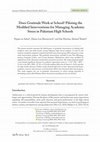 Research paper thumbnail of Does Gratitude Work at School? Piloting the Modified Interventions for Managing Academic Stress in Pakistani High Schools