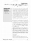 Research paper thumbnail of Rhizobacteria Capable of Producing ACC-deaminase May Mitigate Salt Stress in Wheat