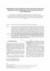 Research paper thumbnail of Identification of Land Criticism for Land Conservation Actions in the Badeng Watershed with Regulation of Watershed and Protection Forest Management