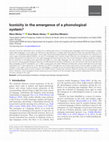 Research paper thumbnail of Iconicity in the emergence of a phonological system