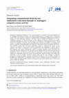 Research paper thumbnail of Integrating computational thinking into mathematics education through an unplugged computer science activity