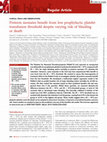 Research paper thumbnail of Preterm neonates benefit from low prophylactic platelet transfusion threshold despite varying risk of bleeding or death