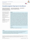 Research paper thumbnail of Hemophilia management: Huge impact of a tiny difference