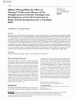 Research paper thumbnail of What’s Wrong With the ‘War on Obesity?’ A Narrative Review of the Weight-Centered Health Paradigm and Development of the 3C Framework to Build Critical Competency for a Paradigm Shift