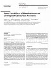 Research paper thumbnail of Short-Term Effects of Phenobarbitone on Electrographic Seizures in Neonates