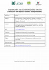 Research paper thumbnail of Seizure burden and neurodevelopmental outcome in neonates with hypoxic–ischemic encephalopathy