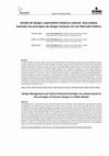 Research paper thumbnail of Gestão de design e patrimônio histórico cultural: uma análise baseada nos princípios do design Inclusivo em um Mercado Público