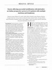 Research paper thumbnail of Factors affecting successful mobilization with plerixafor: an Italian prospective survey in 215 patients with multiple myeloma and lymphoma