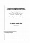 Research paper thumbnail of Globalisation of Indian diets and the transformation of food supply systems