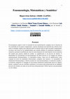 Research paper thumbnail of Fenomenología y Semiótica Algebraica