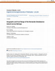 Research paper thumbnail of Geographic and Host Range of the Nematode \u3ci\u3eSoboliphyme baturini\u3c/i\u3e across Beringia