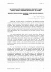 Research paper thumbnail of La investigación sobre Liderazgo educativo: Una mirada desde el presente proyectada al futuro