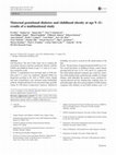 Research paper thumbnail of Maternal gestational diabetes and childhood obesity at age 9–11: results of a multinational study