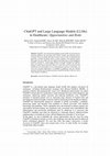 Research paper thumbnail of ChatGPT and Large Language Models (LLMs) in Healthcare: Opportunities and Risks