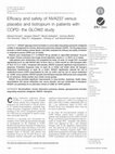 Research paper thumbnail of Efficacy and safety of NVA237versusplacebo and tiotropium in patients with COPD: the GLOW2 study