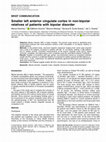 Research paper thumbnail of Smaller left anterior cingulate cortex in non-bipolar relatives of patients with bipolar disorder