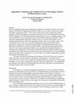 Research paper thumbnail of Appropriate Technology And Technical Service In Developing Countries (Ethos)