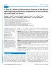 Research paper thumbnail of A Test of a Model of Glaucomatous Damage of the Macula With High-Density Perimetry: Implications for the Locations of Visual Field Test Points