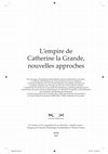 Research paper thumbnail of « Catherine II face à l’expansionnisme artistique européen »