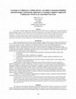 Research paper thumbnail of Learning to collaborate, collaboratively: An online community building and knowledge construction approach to teaching computer supported collaborative work at an Australian university