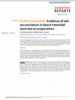 Research paper thumbnail of Author Correction: Evidence of salt accumulation in beach intertidal zone due to evaporation