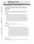 Research paper thumbnail of A short history of methods used to measure bathing beach water quality