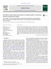 Research paper thumbnail of The effects of the school environment on student health: A systematic review of multi-level studies