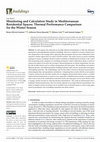 Research paper thumbnail of Monitoring and Calculation Study in Mediterranean Residential Spaces: Thermal Performance Comparison for the Winter Season