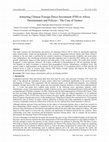 Research paper thumbnail of Attracting Chinese Foreign Direct Investment (FDI) to Africa: Determinants and Policies - The Case of Guinea