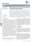 Research paper thumbnail of Alginate graft polyacrylonitrile beads for the removal of lead from aqueous solutions